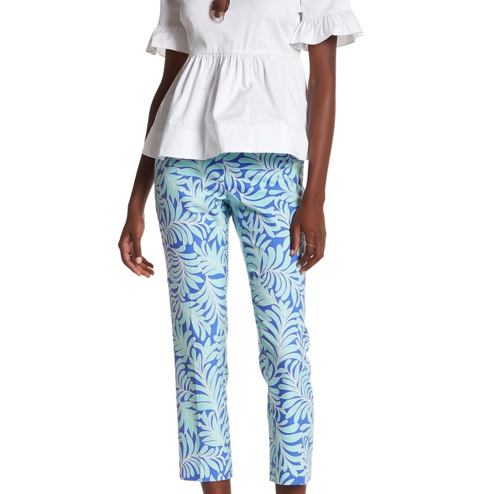 Kate Spade cigarette pant sea ferns cobie 4